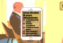 Wenn die Aktualität die Stiftungswebsite einholt Stiftungswebsite und Corona
