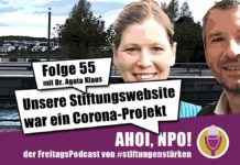 Unsere Stiftungswebsite war ein Corona-Projekt Podcast Folge 55