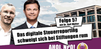 Das digitale Steuerreporting schweigt sich bei Stiftungen rum Podcast Folge 57