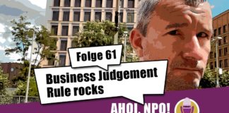 Business Judgement Rule rocks Podcast Folge 61