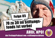70 zu 30 im Stiftungsfonds ist vorbei