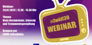 Stiftungen und die Erbengeneration Webinar Zwölf30 No1 - Erbrecht/Testament 20-07-2023