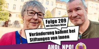 Veränderung kommt bei Stiftungen von innen Podcast für Stiftungen mit Barbara Ditze