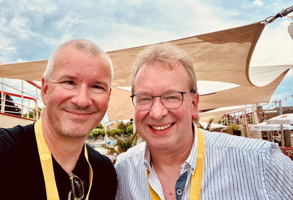 Tobias Karow mit Dieter Lehmann