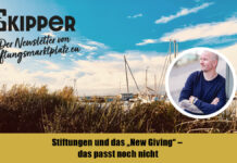 Stiftungen und das „New Giving“ – das passt noch nicht Newsletter der Skipper