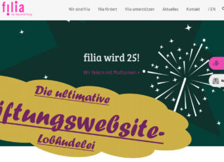 Wenn die Mutfunken überspringen Stiftungswebsite filia Frauenstiftung