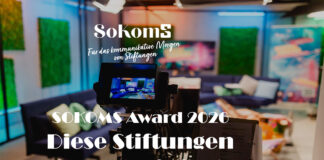 Diese Stiftungen sind nominiert für den SOKOMS Award 2026 Diese Stiftungen sind nominiert SOKOMS-Award 2026