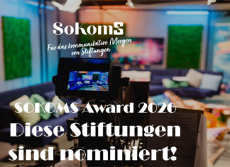 Diese Stiftungen sind nominiert für den SOKOMS Award 2026 Diese Stiftungen sind nominiert SOKOMS-Award 2026