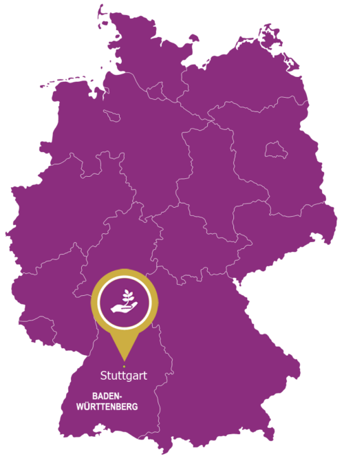 Deutschlandkarte Stuttgart