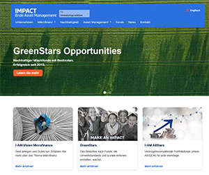 Webpräsenz der Impact Asset Management GmbH