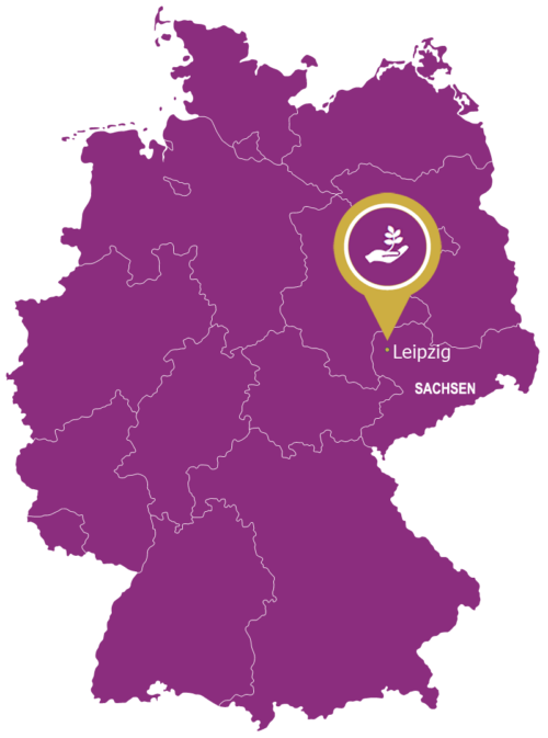 Deutschlandkarte Leipzig