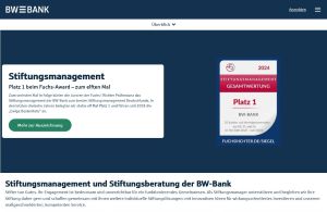 Stiftungsmanagement und Stiftungsberatung der BW-Bank